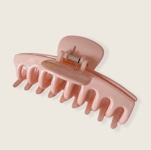Glossy Pastel Pink Banana Clip